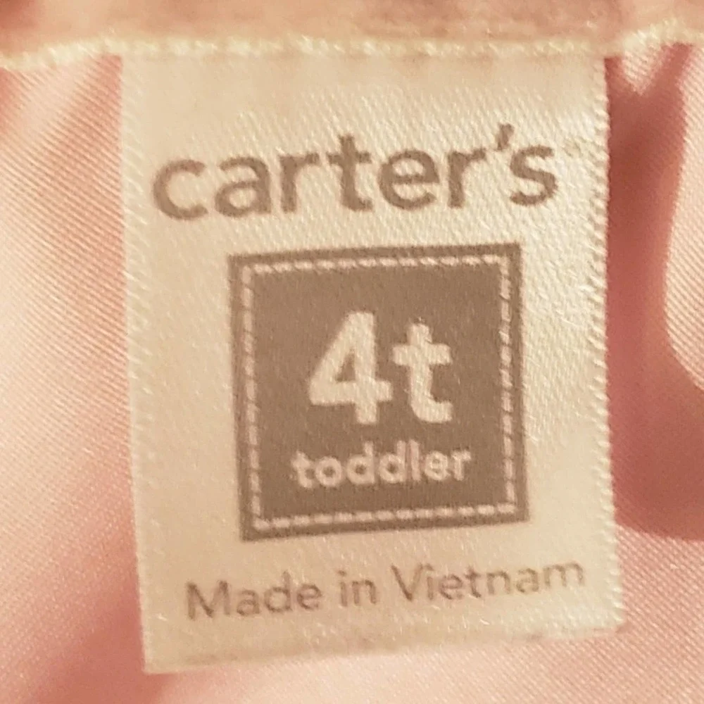 Fall Carter's Brown‎ Polka Dot Vest Pink Inside Outdoors Cute Girls Size 4T